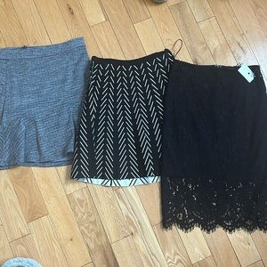 3 skirts all brand new first size 4 (small)